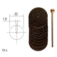 Армированные отрезные диски с держателем (10 шт.) Proxxon (28808)